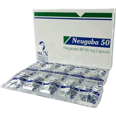 Neugaba 50 mg Capsule 10's Strip image