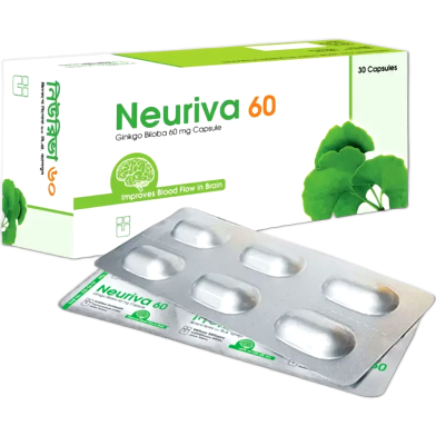 Neuriva 60 mg Capsule 6's strip image