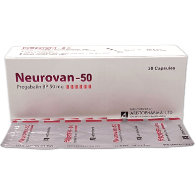 Neurovan 50 mg Capsule 6's strip image