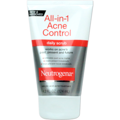 Neutrogena All-in-1 Acne Control Daily Scrub 124ml image