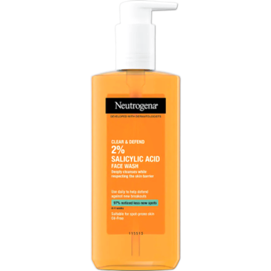 Neutrogena Clear and Defend 2 Salicylic Acid Face Wash 200ml image