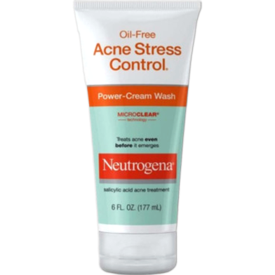 Neutrogena Oil-Free Acne Stress Control Power-Cream Wash 177ml image