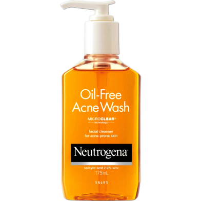 Neutrogena Oil Free Acne Wash Facial Cleanser 175ml image