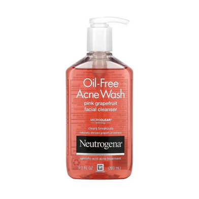 Neutrogena Oil-Free Acne Wash Pink Grapefruit Facial Cleanser 269ml image