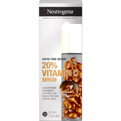 Neutrogena Rapid Wrinkle Repair 20 Percent Vitamin C Serum 30 Capsules image