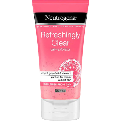 Neutrogena Refreshingly Clear Daily Exfoliator with Pink Grapefruit And Vitamin C - 150 ml image