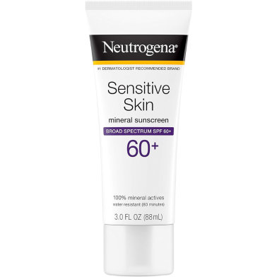 Neutrogena Sensitive Skin Mineral Sunscreen SPF60 Plus 88ml image