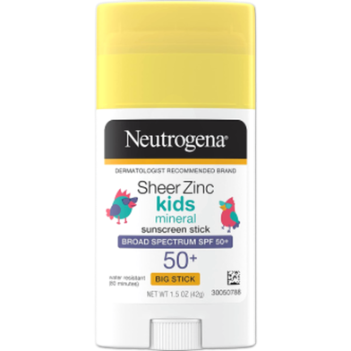Neutrogena Sheer Zinc Kids Mineral Sunscreen Stick SPF 50 42g image
