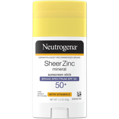 Neutrogena Sheer Zinc Mineral Sunscreen Stick SPF50 42gm image