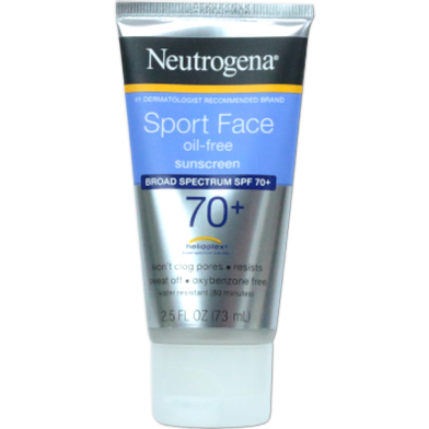 Neutrogena Sport Face Oil free Sunscreen SPF70 73ml image