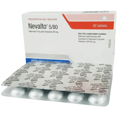 Nevalto 5 mg, 80 mg Tablet–15's Strip image