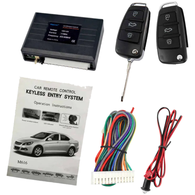 New Car Central Lock Kit Auto Keyless Enter System Car Remote Control image
