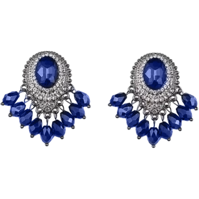 New Ear Studs Rhinestone Wear Resistant Anti Rust Charming Women Faux Crystal Shiny Earrings For Dating Wedding Banquet image