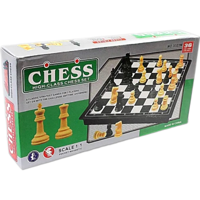 New Imported Magnet Chess Board With Magnet Chess Pieces 8x8 Inch image