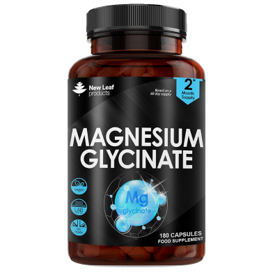 New Leaf Magnesium Glycinate Supplements Pure Active Ingredient - 180 Capsules -523326974 image