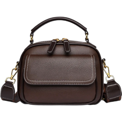 New Sac a Main Women Handbag soft small Shoulder Pu Leather Tote Hand Bags for Ladies(Coffee) image