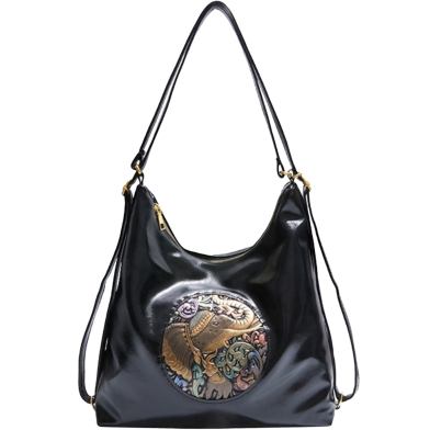 New Style Large-Capacity Shoulder Bag - Black image