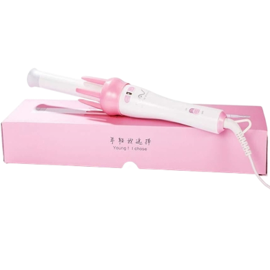 New Vivid and Vogue Ceramic Automatic Hair Curler and Roller Styling Tool in Baby Pink Color image