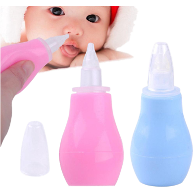 Newborn Baby Nasal Vacuum Mucus Suction Aspirator Soft Tip Runny Nose Cleaner image