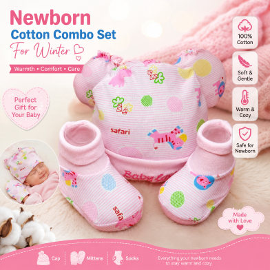Newborn Cotton Combo Set For Winter (Intack Pack) 0.25 gm image