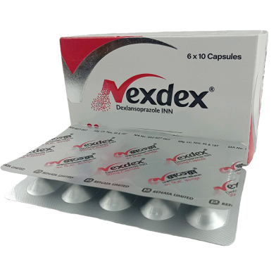 Nexdex 30 mg Capsule 10's Strip (Enteric Coated Pellets) image