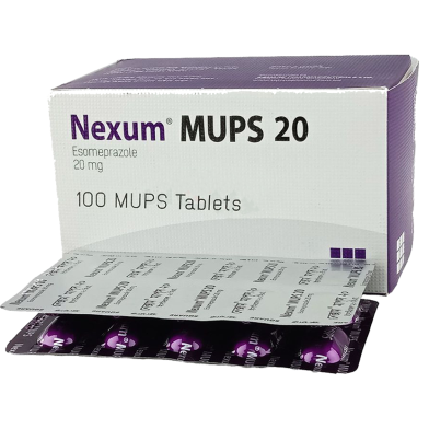 Nexum MUPS 20 mg 10's Strip Tablet image