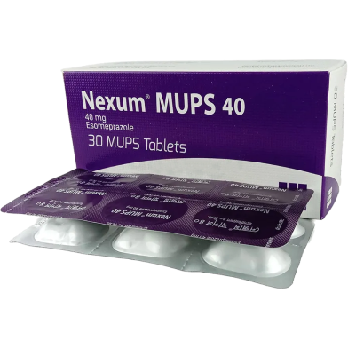 Nexum MUPS 40 mg MUPS 6's Strip Tablet image