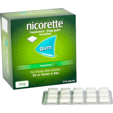 Nicorette 2mg Freshmint Gum 210 Gums Pack image