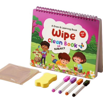 Nini Toys Kids Wipe Clean Activity Book for Learning, Reading and Writing For Kids image