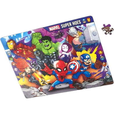 Nini Toys Large Jigsaw Puzzle Superheroes Design-108 Pcs image