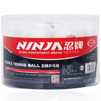 Ninja Table Tennis Ball White 24 Pcs image