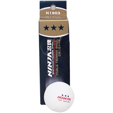 Ninja Table Tennis Ball White 3 Pcs image