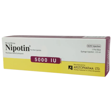 Nipotin 5000 Iu Iv Sc Injection Pre-Filled Syringe image