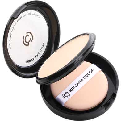 Nirvana Color Mattifying And Proless Pressed Powder (Light Beige) image