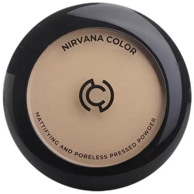 Nirvana Color Pressed Powder Mattifying Compact Powder - Light Beige image