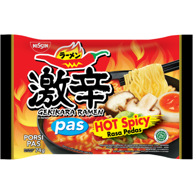Nissin Gekikara Ramen Pass Hot Spicy 74gm image