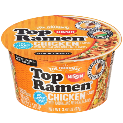 Nissin Top Ramen Chicken F. Noodle Soup 24X85gm 2.04 kg image