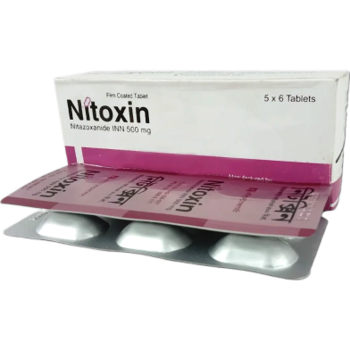 Nitoxin 500 mg Tablet 6's strip image
