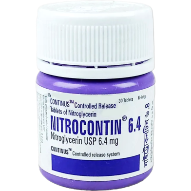 Nitrocontin 6.4 mg 30's Tablet image