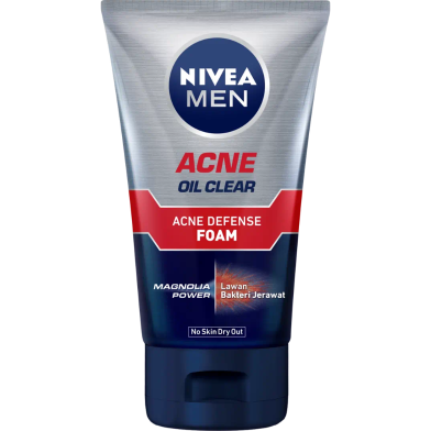 Nivea Men Acne Oil Clear Anti Acne Facial Foam 100 gm - 82378 image