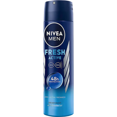 Nivea Men Deodorant Fresh Active 48h Long lasting Freshness 150ml image