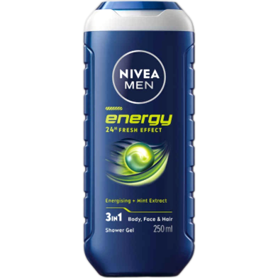 Nivea Men Energy 24H Fresh Effect Shower Gel (250 ml) image