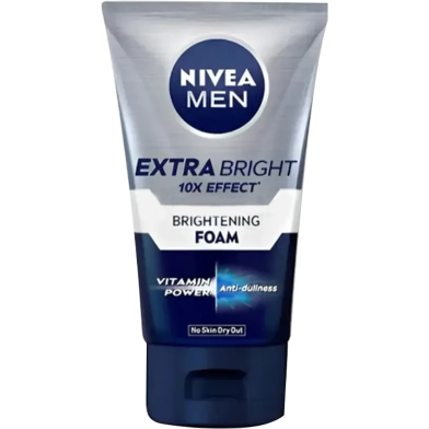 Nivea Men Extra Bright Brightening Foam 100 gm - 88836D image