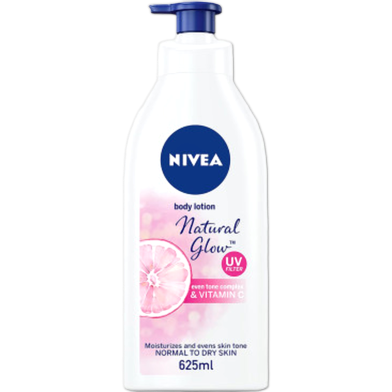 Nivea Natural Glow Moisturizes And Evens Skin Tone Body Lotion 625ml image