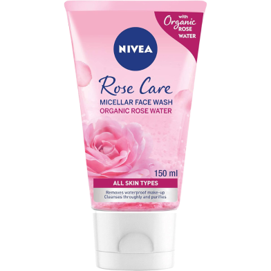 Nivea Rose Care Micellar Face Wash - 150ml image