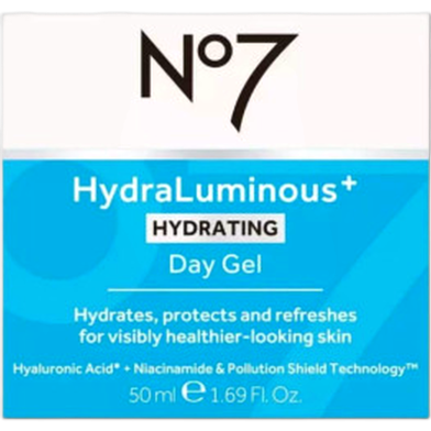 No7 HydraLuminous Hydrating Day Gel 50ml image