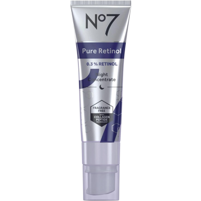 No7 Pure Retinol 0.3 Percent Night Concentrate Facial Treatment 30 ml image