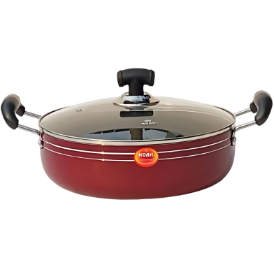 Noah Non-Stick Karai With Glass Lid - 24.5cm image