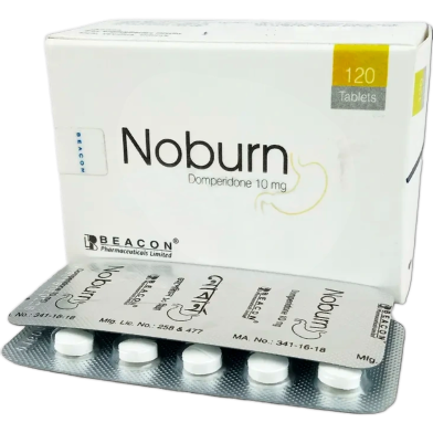 Noburn 10 Mg Tablet 10's Strip image
