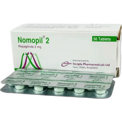 Nomopil 2 mg Tablet 10's Strip image